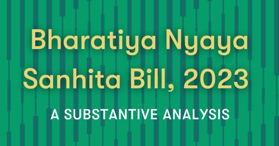 Bharatiya Nyaya Sanhita Bill 2023