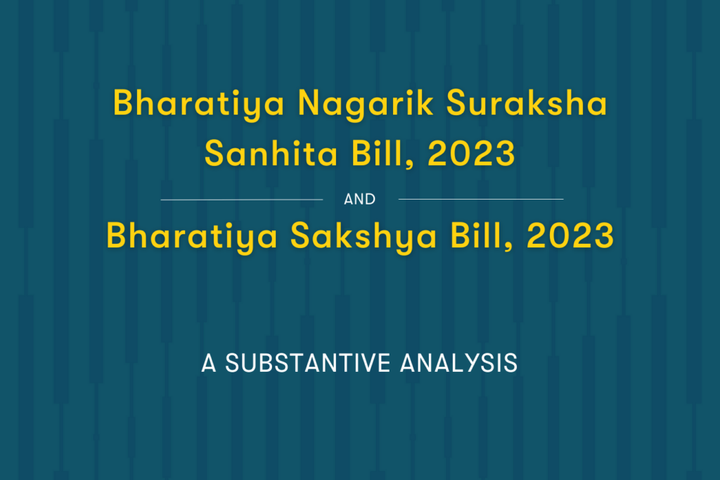 Bharatiya Nagarik Suraksha Sanhita Bill, 2023 And Bharatiya Sakshya ...